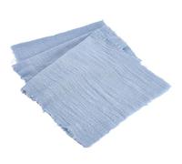 CRASPIRE Cotton Table Runners 72x13 Inch Long Sky Blue Rustic Slub Linen Table Cloth Machine Washable Farmhouse Durable Boho Dining Table Decor for Home Living Room Kitchen Coffee Party Decoration