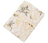 CRASPIRE Crane Book Protector Cloth Book Cover Adjustable Beige Book Sleeve Soft Cloth Book Cover Retro for A6 Paperbacks Hardcover Books Classroom Students Teacher Book Lover