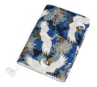CRASPIRE Cranes Book Protector Daisy Flower Cloth Book Cover Adjustable Book Sleeve Soft Cloth Book Cover Retro for A5 Paperbacks Hardcover Books Classroom Students Teacher Book Lover