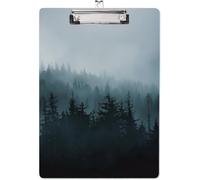 CRASPIRE Cute Forest Tree Acrylic Clipboard Standard A4 Letter Size 8.6x12 Inch Writing Boards Clip with Double-sided Print Fashion Writing Instruments Decorative Clipboards for Office School Nurse