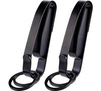CRASPIRE Duty Belt Key Holder Tactical Stealth Key Ring Holder Black Double Side Quick Release Key Clip Stainless Steel Carabiners Keychain Special for Police Fire Agencies