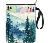 CRASPIRE Forest Cloth Book Cover 11x9Inch Double Sided Book Cloth Tree Watercolor Book Sleeve Reusable Books Protector for Soft Paperbacks Hardcover Notebook Journal Textbooks Bible Covers