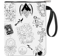 CRASPIRE Gothic Book Sleeve Protector - Washable Fabric Cover with Zipper and Extra Pocket for Paperbacks - Gifts for Book Lovers and Classmates