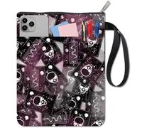 CRASPIRE Halloween Book Sleeve Gothic Book Cover Protector Skull Head Snake Tarot Card Design Paperback Notebook Pouch Case with Zipper and Front Pocket for Hardcover Reading Accessories 11 x 8.6 Inch