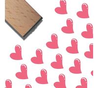 CRASPIRE Heart Wood Stamp Valentines Rubber Stamps Natural Wooden Reusable Vintage Decorative Love Hearts Print Journaling Small Seals for Scrapbooking Journal Diary Letter Planner DIY Craft Findings
