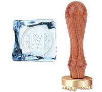 CRASPIRE Ice Mould Initial M Ice Cube Stamp Vintage Ice Branding Stamp with Removable Brass Head & Wood Handle Ice Stamp for Ice Cubes Cocktail Whiskey Mojito Drinks Bar Making DIY Crafting
