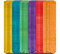 CRASPIRE Jumbo Craft Sticks Natural Rustic Wood Colored Stick for Waxing DIY Wood Crafts Hair Removal Waxing Supplies Paint Stirrer Art Projects and Ice Pop Sticks 50Pcs/Box Wooden Sticks