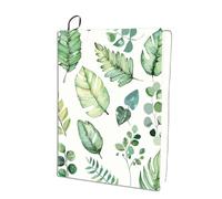 CRASPIRE Leaves Stretchable Book Cover Turtle Leaf Plants Green Cover Washable Reusable Large Nylon Book Sleeve Book Protector Elastic Notebook Wraps for Hardcover Books Textbook Gift