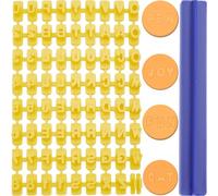 CRASPIRE Letter Number Stamps Alphabet Number Cookie Biscuit Letter Stamp Plastic Yellow Letter A~Z Cookie Impress Embosser Cutter for Cake Baking Clay Fondant DIY Family Communication Gift