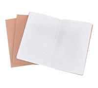CRASPIRE Lined Travelers Notebooks Inserts 3Pcs A5 Journal Notebooks Refills 76 Pages 8x5.4In Hand-Stitched Booklets Work Composition for School Office Diary Drawing Writing Sketchbook Planner