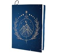 CRASPIRE Mountain Stretchable Book Cover Tarot Washable Reusable Large Nylon Book Protector Elastic Notebook Wraps Suitable for Hardcover Books Classroom Students