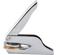 CRASPIRE Music Note Library Embosser Stamp 1.6in Stainless Steel Seal Hand Held Books Embossing Stamp Teacher Ex Libris Notary for Official Graduation Book Lovers Gift Envelopes Paper(Non Custom)