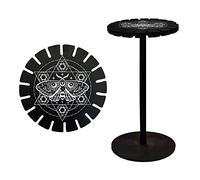 CRASPIRE Pendulum Holder Stand Crystal Display Shelf Black Moth Star Wooden Dowsing Divination Metaphysical Boards Mystic Witch Stuff for Crystal Stone Essential Oil Boho Decor