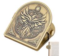 CRASPIRE Phenix Vintage Journal Cilp Bird Sun Metal Book Clips Phoenix Travelers Notebook Brass Decorative Page Binder Clamp File Holder Bookmark for Bookish Planner TN Art Document Reading Accessory