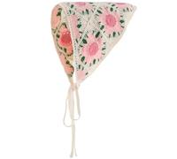CRASPIRE Pink Floral Bandana Flower Hair Scarf Cotton Vintage Summer Flowers Crochet Knitted Tie Triangle Headwrap Headbands Headscarf Hairscarf for Travel Head Kerchief Decoration Women Accessories