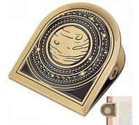 CRASPIRE Planet Star Journal Metal Clip Vintage Travelers Notebook Book Bill Binder Clips Holder Alloy Antique Bronze Decorative Midori Travelers for TN Travelers Art Reading Decoration Accessories