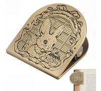 CRASPIRE Rabbit Journal Metal Clip Vintage Travelers Notebook Book Bill Binder Clips Holder Bunny Alloy Antique Bronze Decorative Midori Travelers for TN Travelers Art Reading Decoration Accessories