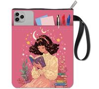 CRASPIRE Reading Book Sleeve Book Reader Cover Protector Bookish Gifts Washable Cloth Notebook Covers with Zipper and Extra Sleeve Pocket Pouch Bag for Book Lovers Paperbacks Classmate Gift Bookworm