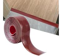 CRASPIRE Saddle Brown Floor Transition Strip Flooring Cover PVC Self Adhesive Floored Transitioning Laminate Land Flat Divider for Joining Gaps Tiles Carpet Threshold Doorways Covering 78.7 × 1.97in