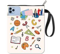 CRASPIRE School Supplies Book Covers Balls Book Sleeve Book Protector for Paperbacks Washable Fabric Cloth Book Cover with Zipper and Extra Sleeve Pocket for Book Lovers Classmate Gifts