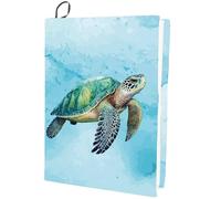 CRASPIRE Sea Turtles Stretchable Book Cover Tortoise Animal Washable Reusable Large Nylon Book Protector Elastic Notebook Wraps Suitable for Most Hardcover Books Classroom Students