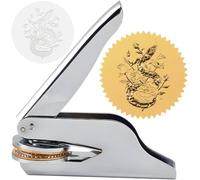 CRASPIRE Snake Flowers Gothic Embosser Stamp 1.6in Stainless Steel Seal Hand Held Embossing Sealing Stamp Book Lovers Teacher Ex Libris Library Notary Envelopes Napkins Paper