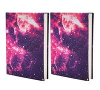 CRASPIRE Starry Tie-dye Stretchable Book Cover 6"x9" Elastic Notebook Wrap Sleeve Up to 18.5”x 9” Durable Washable Reusable Protective Cover for Hardcover Paperback Books Lovers Office Textbooks