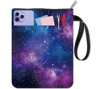 CRASPIRE Stars in Space Book Sleeve Protector with Zipper Waterproof Canvas Pouch Double-Sided Covers for Book Lovers Hardcover Notebook Bible Journal Textbooks Paperbacks Student 11 x 8.66 Inch Bag