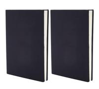 CRASPIRE Stretchable Book Cover 6"x9" Black Elastic Notebook Wrap Sleeve Up to 18.5”x 9” Durable Washable Reusable Protective Cover for Hardcover Books Lovers Paperback Office Textbooks