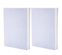CRASPIRE Stretchable Book Cover 6"x9" White Elastic Notebook Wrap Sleeve Up to 18.5”x 9” Durable Washable Reusable Protective Cover for Hardcover Books Lovers Paperback Office Textbooks