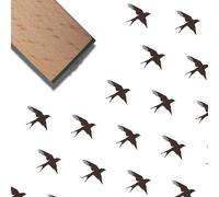 CRASPIRE Swallow Rubber Stamp Bird Wood Stamp Natural Wooden Reusable Vintage Square Decorative Animal Flying Birds Scrapbooking Small Print Seal for Card Making DIY Journaling Art Crafts Supplies