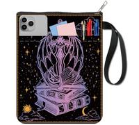 CRASPIRE Sword Book Covers Stars Book Protector Gothic Book Sleeve for Paperbacks Washable Fabric Cloth Book Cover with Zipper and Extra Sleeve Pocket for Book Lovers Classmate Gifts