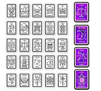 CRASPIRE Tarot Cards Silicone Clear Stamps for Scrapbooking Journaling Making Mystic Moon Mystery Greeting Words DIY Fantasy Magic Transparent Rubber Seals Stamp Crafting Supplies 6.3 x 4.3inch