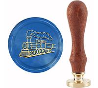 CRASPIRE Train Wax Wax Seal Stamp Copper 30mm Detachable Sealing Stamp Brass Head With Wooden Handle Steam Wedding Letter Invitation Envelope Card Scrapbook Wrapping Gift To Friends