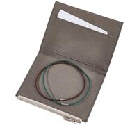 CRASPIRE Travelers Notebook Zipper Pocket Canvas 5 x 3.8in Insert Refill Pouch for Passport Size File Folder with Elastic Band Olive Planner Wallet Card TN Accessory Holder Paper Storage Bag Journal