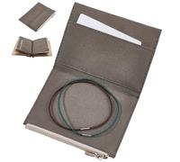 CRASPIRE Travelers Notebook Zipper Pocket Canvas 5 x 3.8in Insert Refill Pouch for Passport Size File Folder with Elastic Band Olive Planner Wallet Card TN Accessory Holder Paper Storage Bag Journal