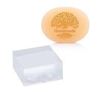 CRASPIRE Tree of Life Soap Stamps Clear Acrylic Stamp Embossing DIY Chapter Imprint Molds Supplies Handmade Gift Soap Square Stamp for Art Craft Cookie Clay Pottery Biscuits Gummier Making