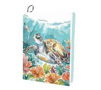 CRASPIRE Turtle Stretchable Book Cover Ocean Sea Animal Washable Elastic Large Nylon Book Sleeve Reusable Book Protector Notebook Wraps for Hardcover Books Textbook Gift