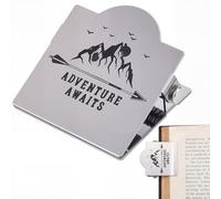 CRASPIRE Vintage Journal Book Clips Adventure Awaits Mountain Design Travels Notebook Binder Clip Holder Clamp with Strong Clamping Force File Organizer for Journals Planner Drawing Sketch Paper