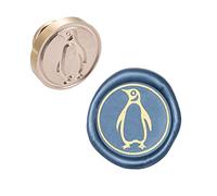 CRASPIRE Wax Seal Stamp Head Penguin Removable Sealing Brass Stamp Head for Creative Gift Envelopes Invitations Cards Decoration
