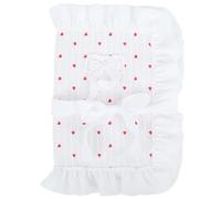 CRASPIRE White Book Protector Bow Tie Gossip Cloth Book Cover Adjustable Book Sleeve Soft Cloth Book Cover Heart for A5 Paperbacks Hardcover Books Classroom Students Teacher Book Lover