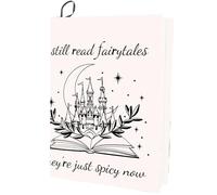 CRASPIRE White Book Sleeve Elastic Book Covers Cloth Polyester Stretchable Washable Reusable Castle Moon Star Decorative Large Wraps Protectors for Hardcover Notebooks Accessories