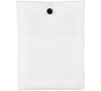 CRASPIRE White Large A5 Book Sleeve Cotton Line Fabric Binding Book Cover with Button Washable Reusable Protector Notebook Cloth for Adult Scrapbooking DIY Crafts for Hardcover Paperbacks Book Lovers