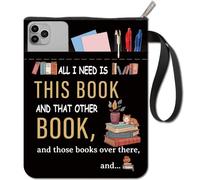 CRASPIRE Words Book Covers Black Book Protector Book Pattern Cat Book Sleeve for Paperbacks Washable Fabric Cloth Book Cover with Zipper and Extra Sleeve Pocket for Book Lovers Classmate Gifts