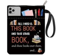 CRASPIRE Words Book Sleeve Cat Book Protector Book Patterns Black Book Covers for Paperbacks Washable Fabric Cloth Book Cover with Zipper and Extra Sleeve Pocket for Book Lovers Classmate Gifts