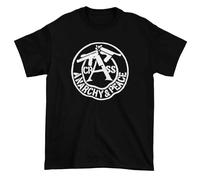 Crass Anarchy & Peace Men's T-Shirt - Punk Rock Anarchy S Black