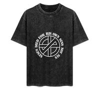 Crass Jesus Died for His Own Sins Not Mine Punk Mens T-Shirt Black Unisex Top Tee 3XL