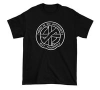 Crass No Authority But Yourself Men's T-Shirt - Hardcore Punk Rock Anarchist XL Black