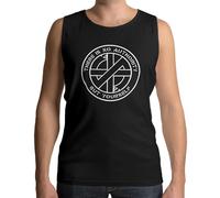 Crass No Authority But Yourself Men's Vest Top - Hardcore Punk Rock Anarchist Tank Top