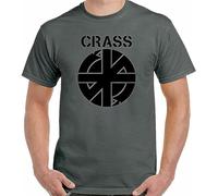 Crass Tshirt Logo Symbol Mens Anarchy Punk Rock Anarchist Army Green Colour17 S
